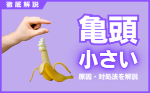 亀頭（カリ）が小さい原因とは？メリット・デメリット・大きくする方法を解説