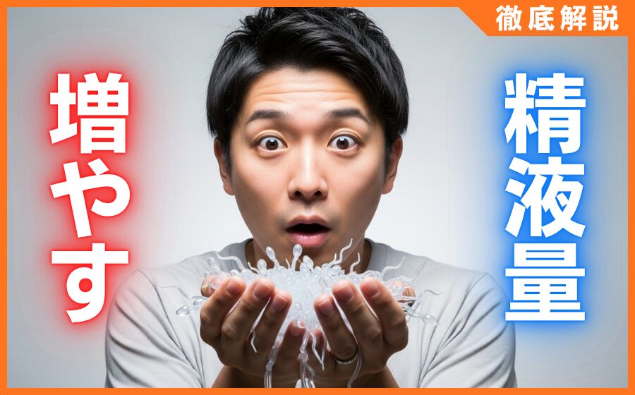 精液量を増やす方法とは？精液量が少ない原因・注意点などを徹底解説