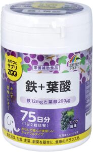 おやつにサプリZOO 鉄＋葉酸