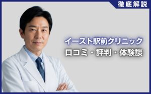 イースト駅前クリニックの口コミ・評判・体験談を徹底調査！治療プラン・費用などを紹介