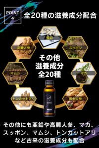 α-BULLブラックショットの注目成分