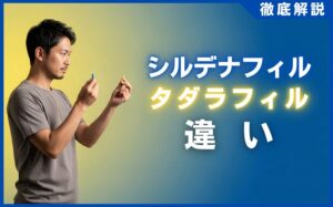 シルデナフィルとタダラフィルの違いを徹底比較！効果・副作用・価格