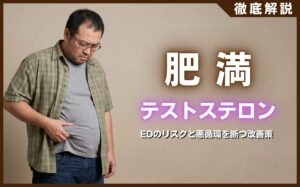 肥満でテストステロンが低下？EDのリスクと悪循環を断つ5つの改善策