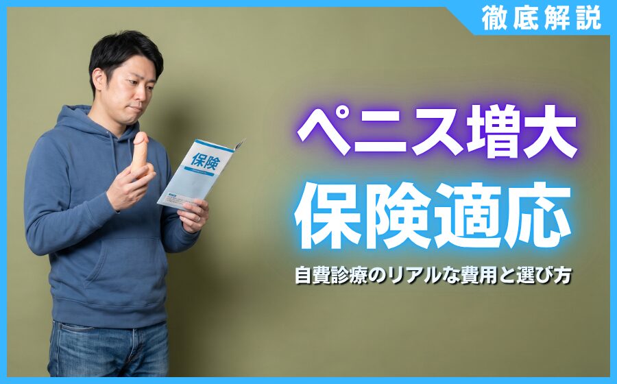 ペニス増大の保険適用は不可！自費診療のリアルな費用と選び方