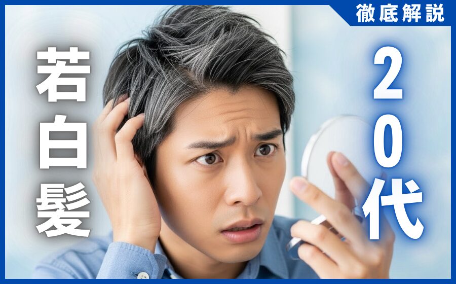 20代で若白髪が増える原因とは？若白髪対策や注意点を徹底解説