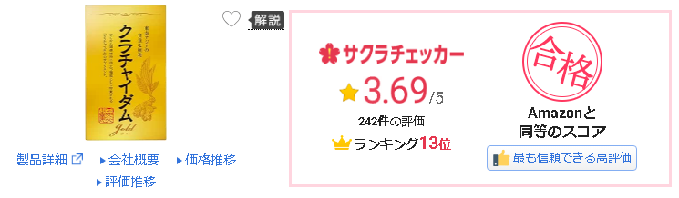 クラチャイダムゴールド サクラチェッカー