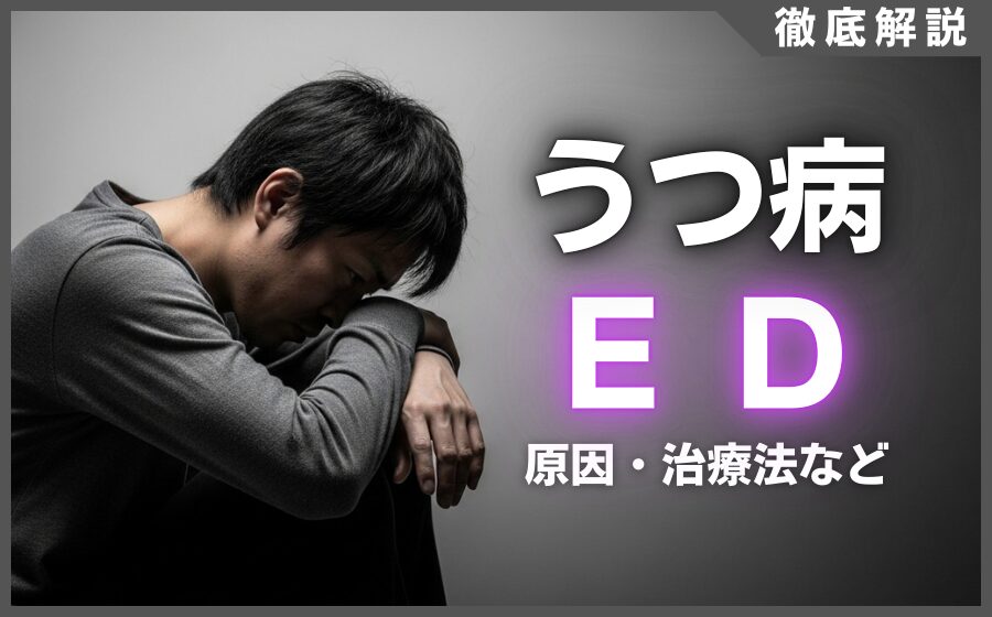 うつ病とED(勃起不全)の関係とは？注意点・治療法などを解説