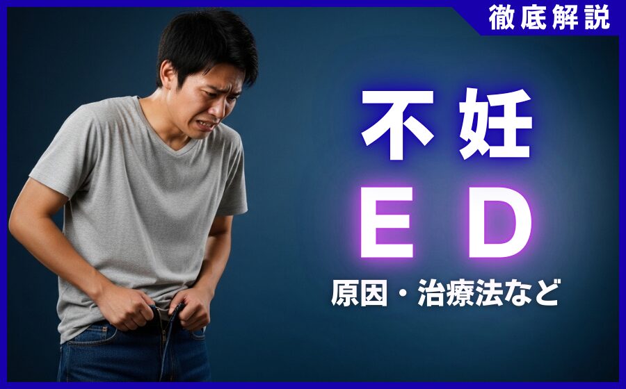 不妊とED(勃起不全)の関係とは？注意点・治療法などを解説