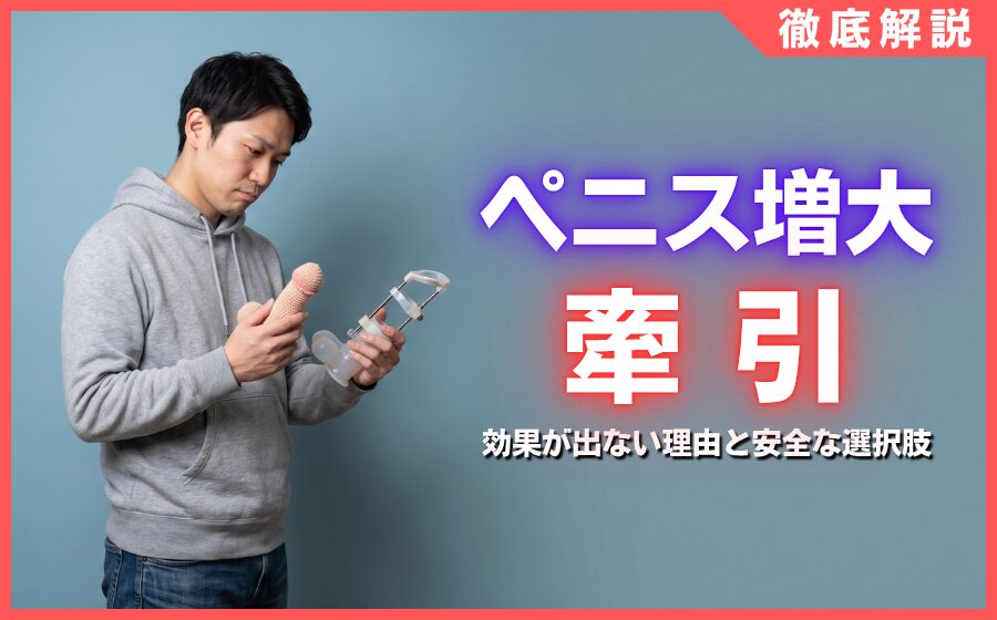 ペニス増大に牽引はリスクあり？効果が出ない理由と安全な選択肢