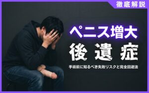 ペニス増大の後遺症とは？手術前に知るべき失敗リスクと完全回避法