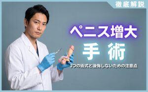 ペニス増大の手術はどれがいい？3つの術式と後悔しないための注意点